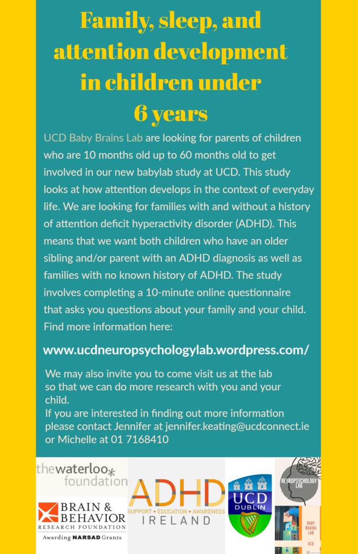 Family, sleep and attention development in children under 6 years